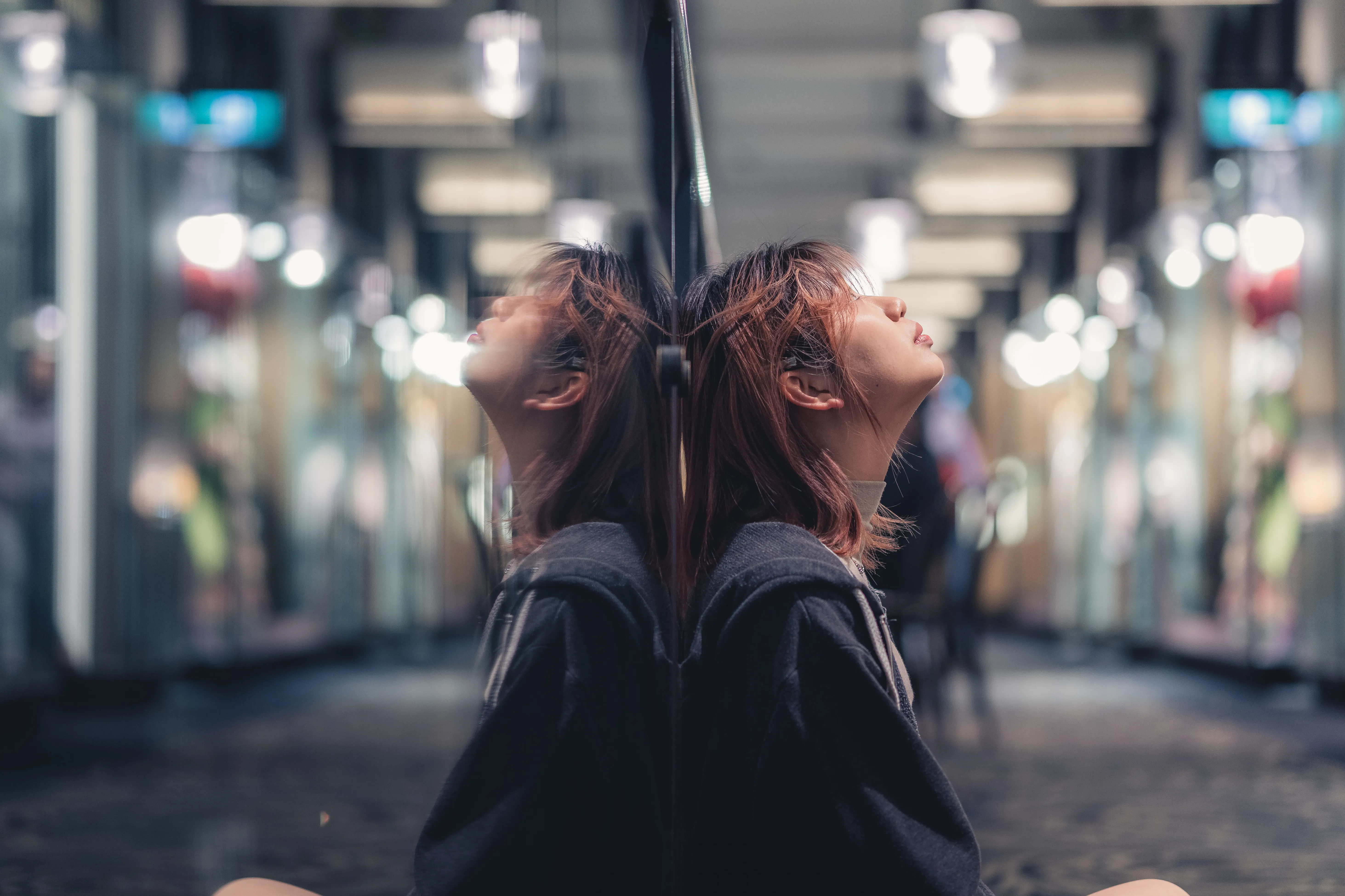 qvb reflection portrait